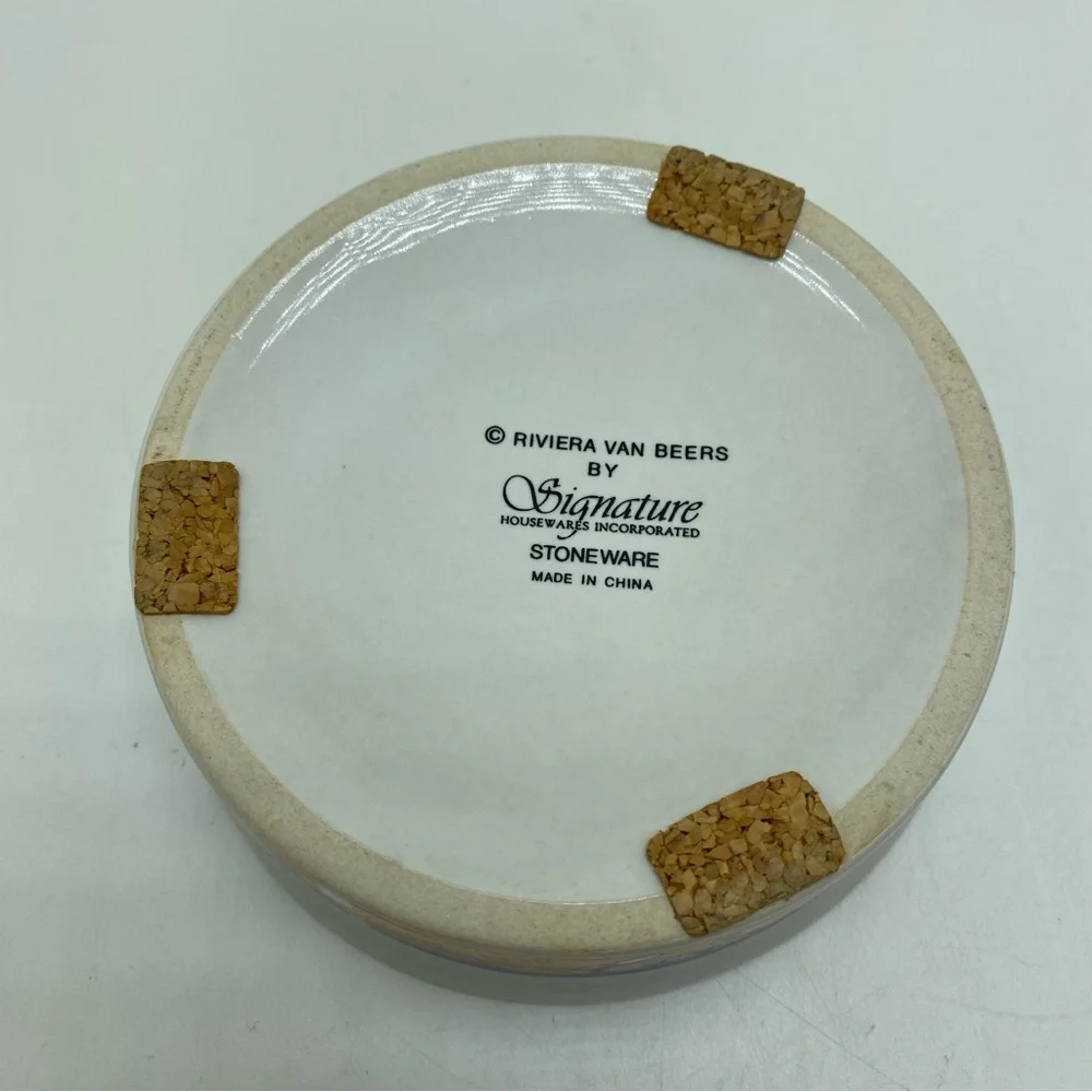 Signature Yellow/Blue Cat Dish